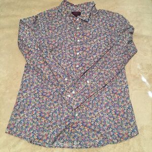 J Crew Liberty Arts Fabric Floral Button Down